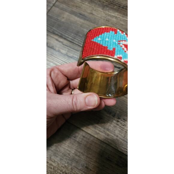 Pre-owned Beaded Cuff Bracelet Native American South Western Box 37 - Picture 6 of 8